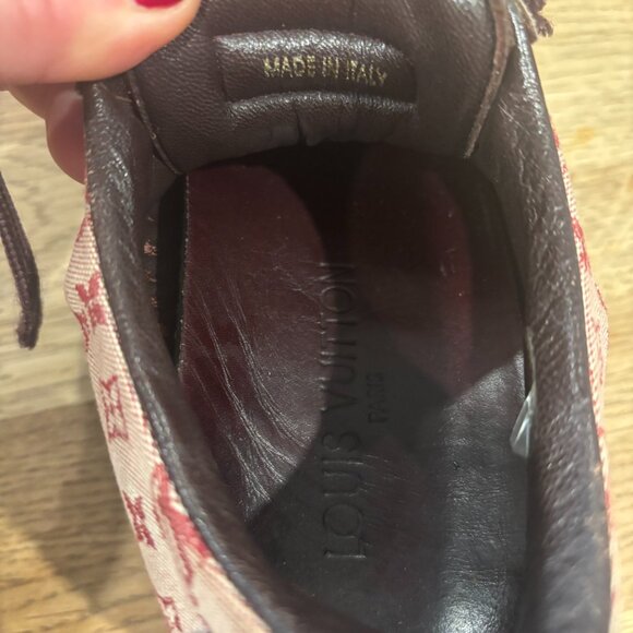 Louis Vuitton Monogram Canvas Bordeaux Sneakers – Women’s Size 37.5 (MA0013, Mad - Picture 2 of 6